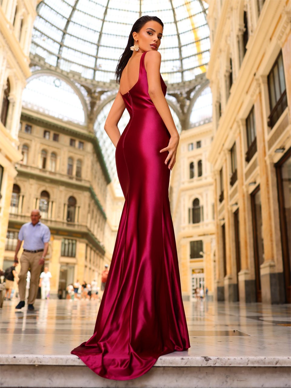 Nicoletta NC1081 Gown – Wine (Size 16) CVSN