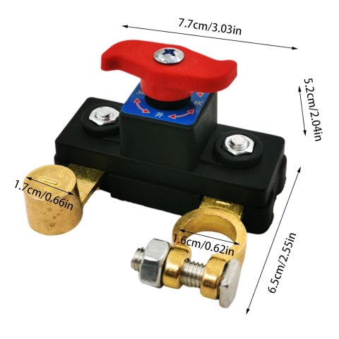 Heavy-Duty Car Battery Cut Off Switch 12V/24V – Master Power Control for All Vehicles 8