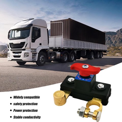 Heavy-Duty Car Battery Cut Off Switch 12V/24V – Master Power Control for All Vehicles 4
