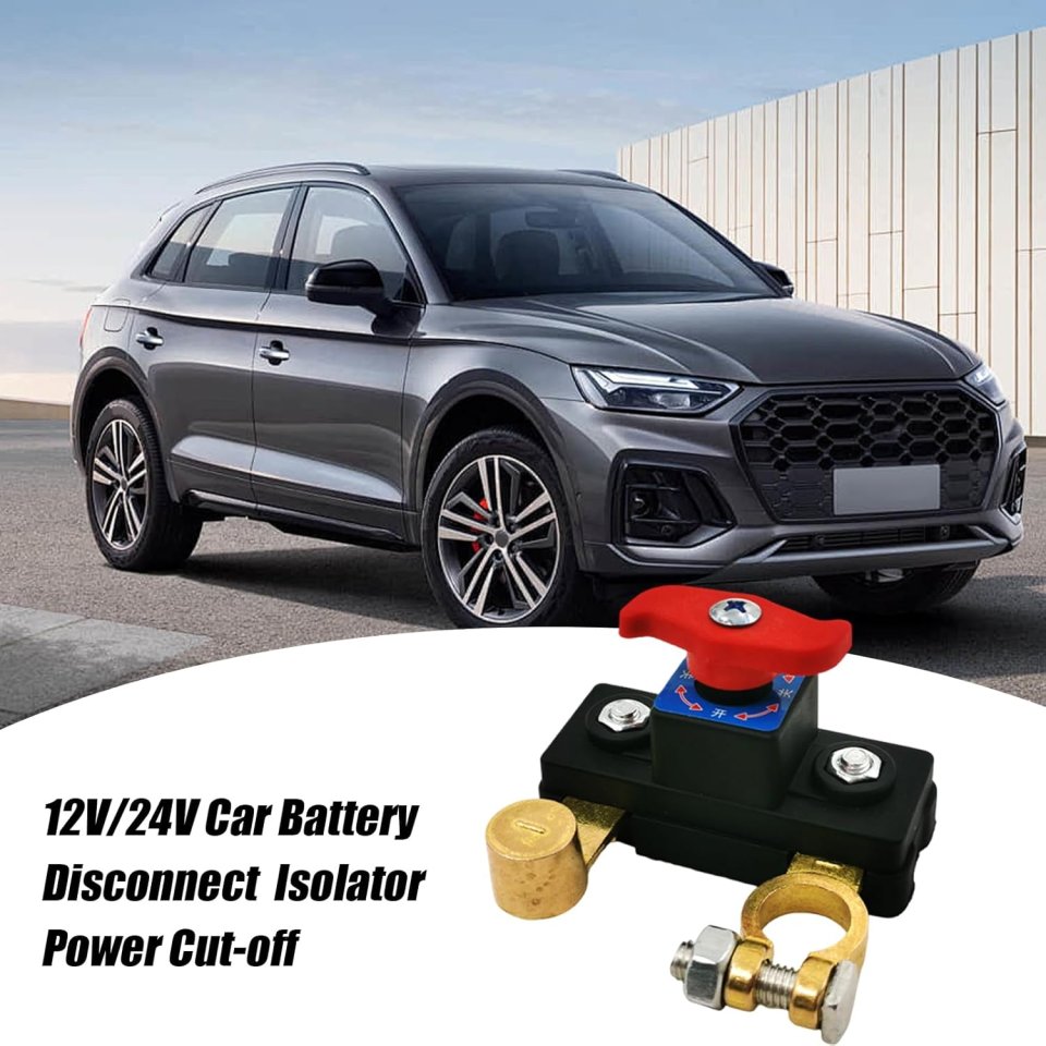 Heavy-Duty Car Battery Cut Off Switch 12V/24V – Master Power Control for All Vehicles